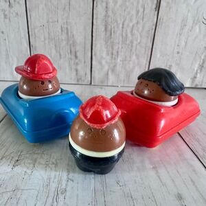 Vintage Little Tikes Toddle Tots African American Chunky + Cozy Coupe Cars 5pc